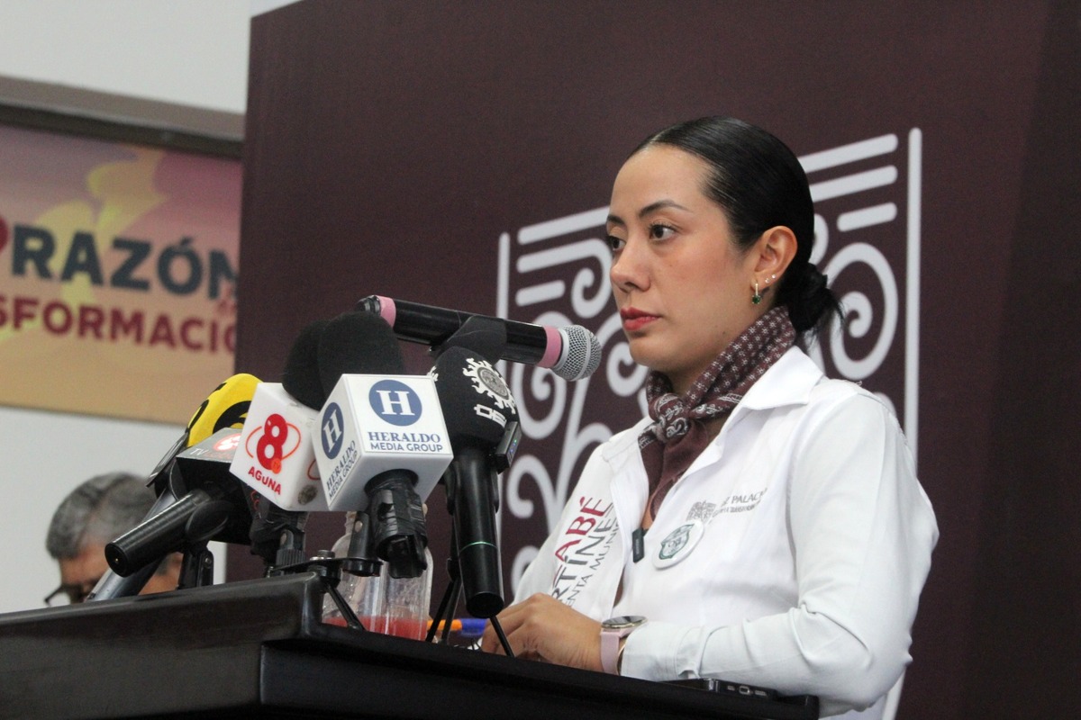 Betzabé Martínez presenta  tercer informe en ‘Lunes con la presidenta'.| Roberto Amaya