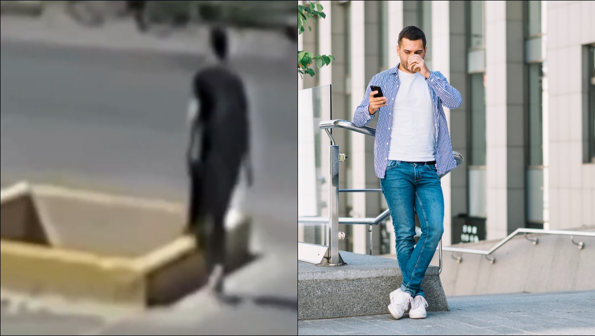 Hombre cae a zanja por estar viendo el celular | Foto: ESPECIAL