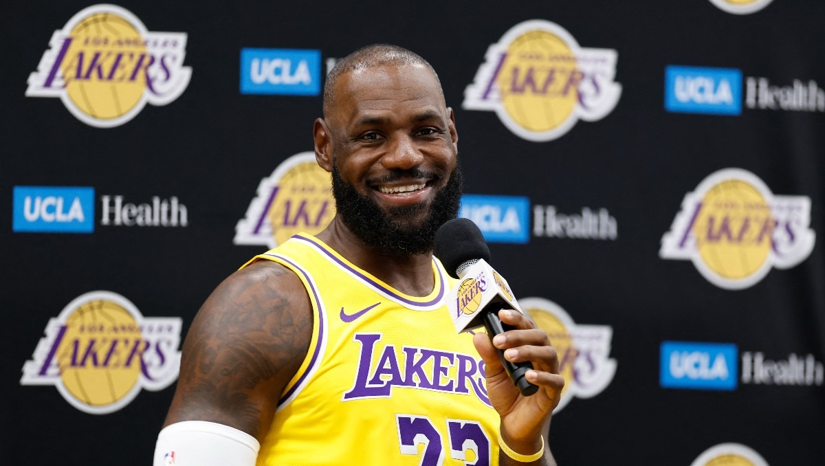 LeBron James, emocionado por afrontar la nueva temporada con los Lakers (AFP)