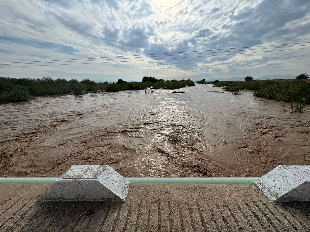 Río Aguanaval registra segunda avenida del año. | Especial