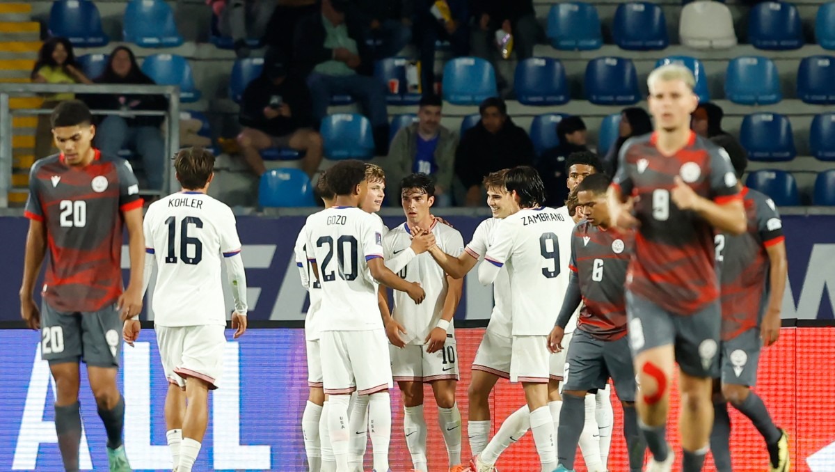 USA Sub20 arrasa con Nueva Caledonia y Colombia vence a Arabia Saudita (AFP)