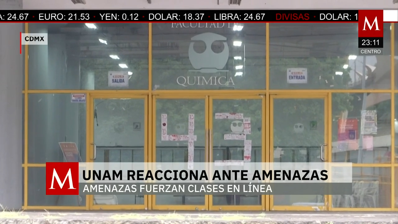 Amenazas y suspensión de clases en la UNAM tras atentado en CCH Sur