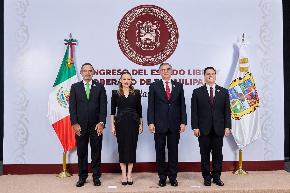 Américo Villarreal lidera protesta del Poder Judicial en Tamaulipas