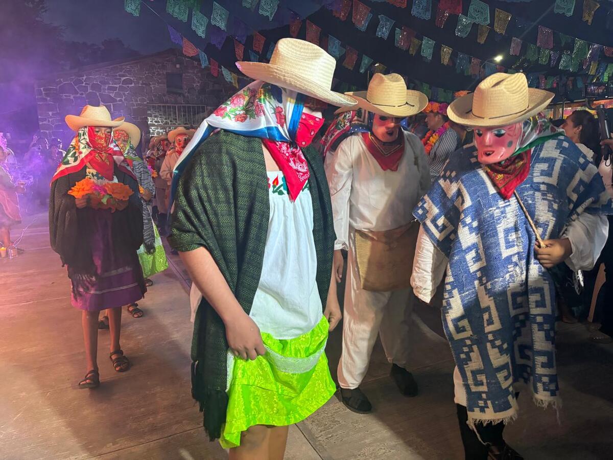 La comunidad de Tlanepanco da comienzo a la festividad más importante de la Huasteca. (Wendy Salazar)