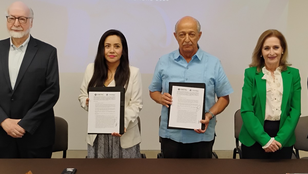 Coparmex Tampico y la Aistac firmaron un convenio de colaboración. (Víctor Durán)