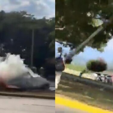 El incendio provocó una intensa movilización de cuerpos de emergencia que acudieron al lugar para sofocar el fuego y resguardar la zona.
