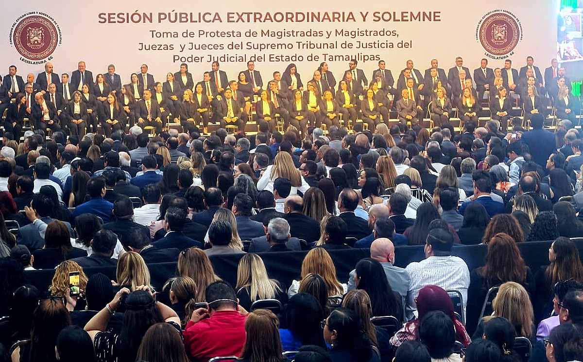Nuevos jueces y magistrados de Tamaulipas toman protesta; renuevan poder judicial