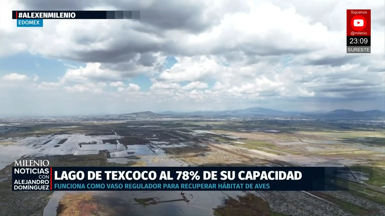 Lago de Texcoco recupera vida como vaso regulador en el oriente del Valle de México