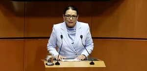 La secretaria de Gobernación, Rosa Icela Rodríguez, compareció