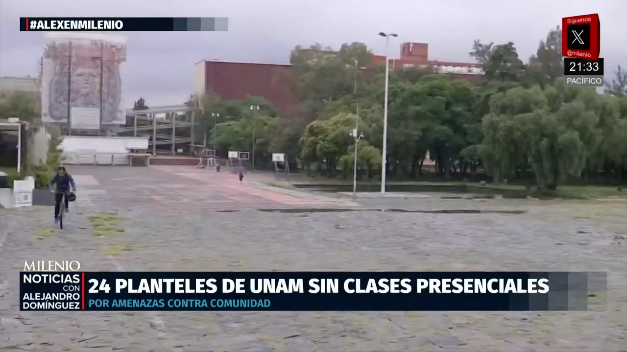 UNAM cierra temporalmente 24 planteles por amenazas tras ataque en CCH Sur
