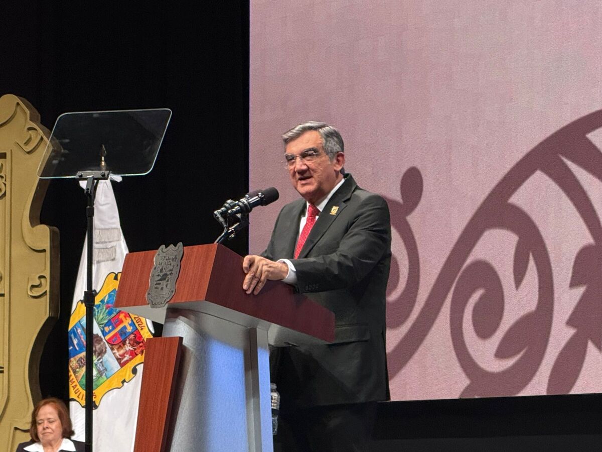 Américo Villarreal Anaya rinde tercer informe de gobierno en Polyforum de ciudad Victoria, Tamaulipas