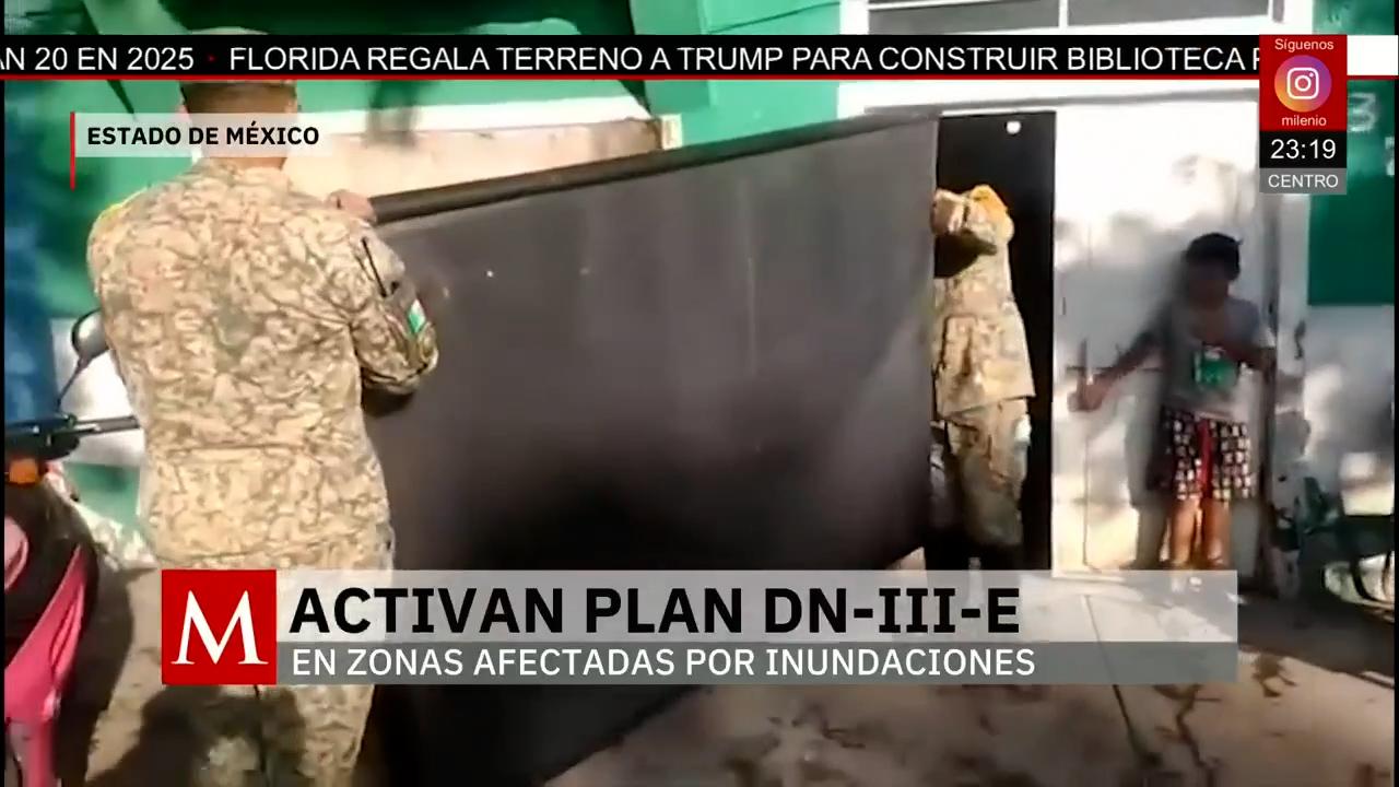 Inundaciones en Edomex dejan 8,000 familias damnificadas y Ejército acude al rescate