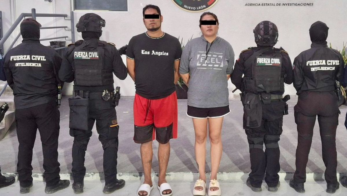 Juan “N” y Cindy “N” fueron capturados en colonia Residencial Apodaca. | Especial