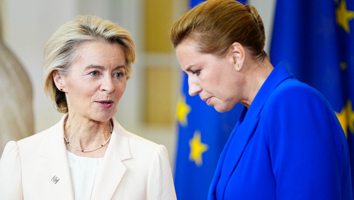 Mette Frederiksen recibió a todos los miembros de la Unión Europea. | AFP