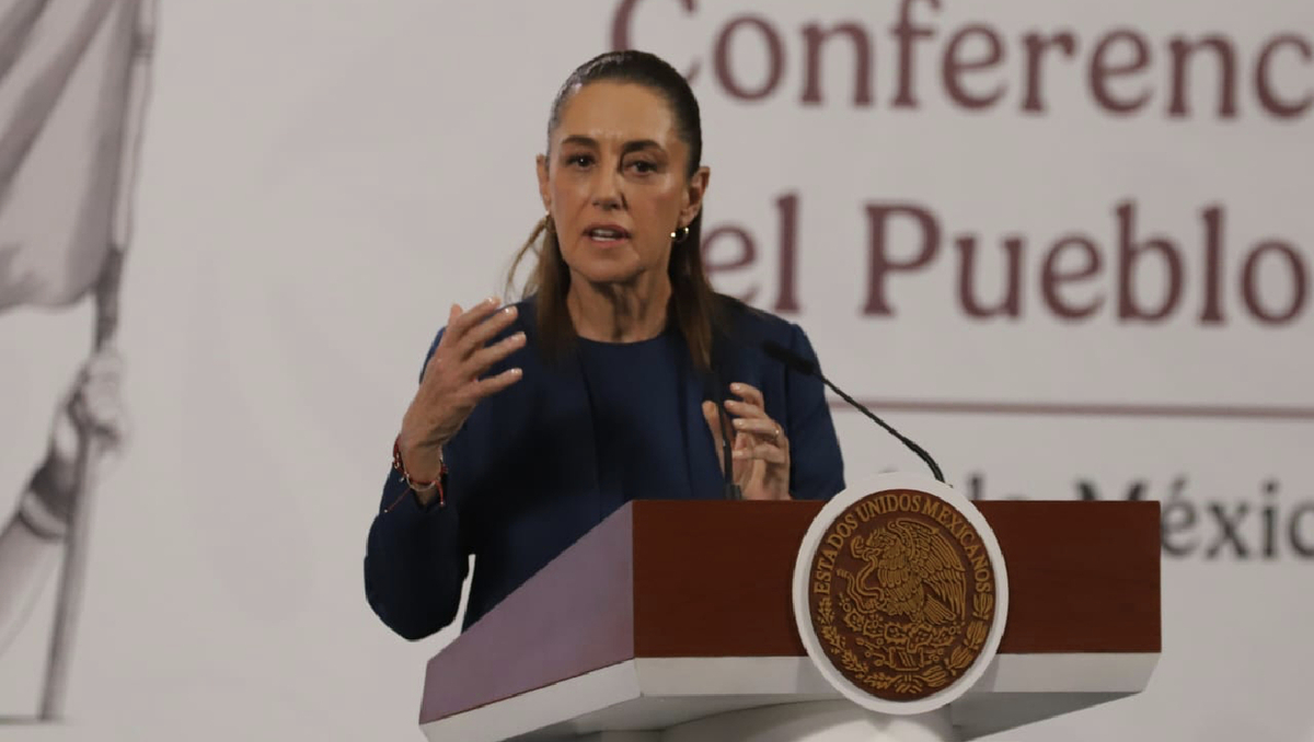 La Presidenta en su conferencia de prensa matutina del 1 de octubre en Palacio Nacional. | Javier Ríos