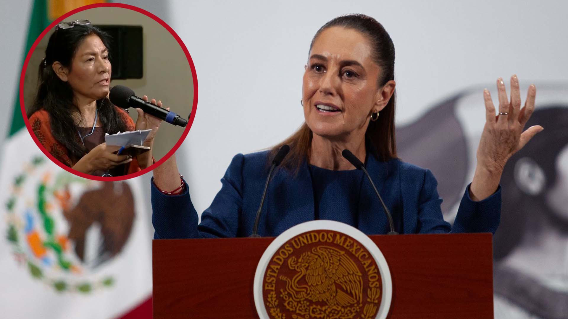 “¡Sueña, querida Reyna!”, dijo Sheinbaum entre risas, en disputa con la reportera