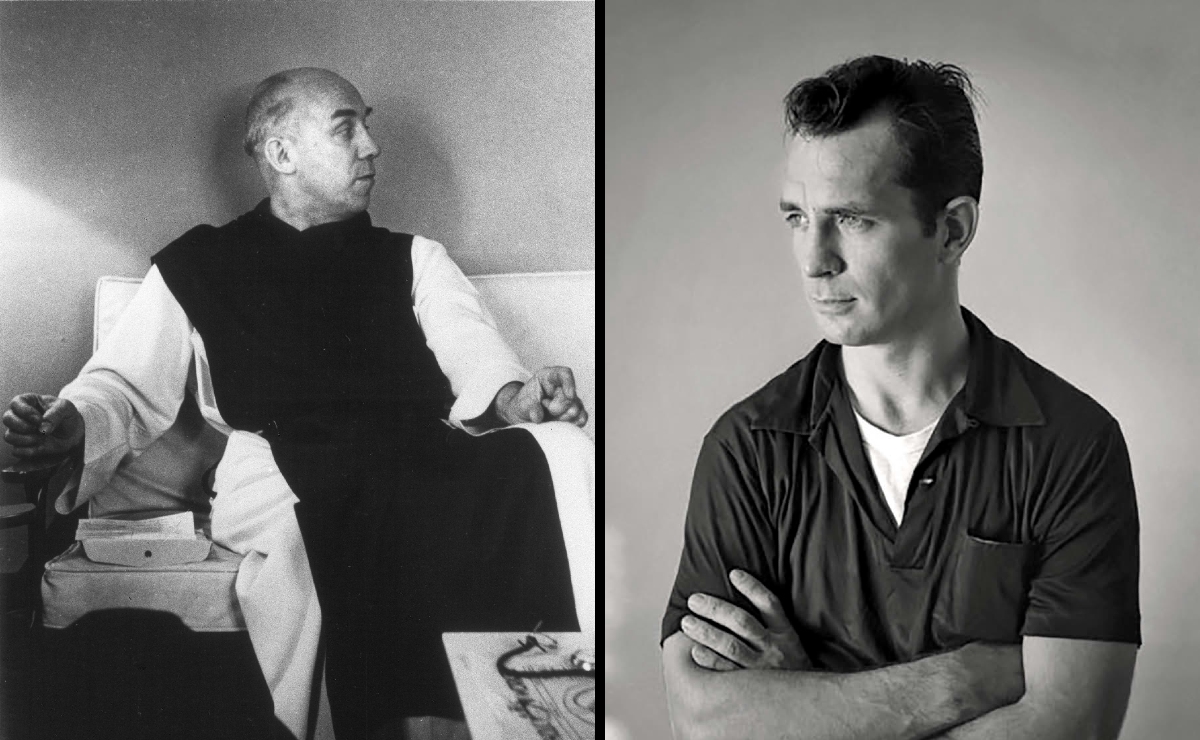 Thomas Merton y Jack Kerouac, dos autores que, en la soledad, se encontraron a sí mismos. (Montaje: Laberinto)