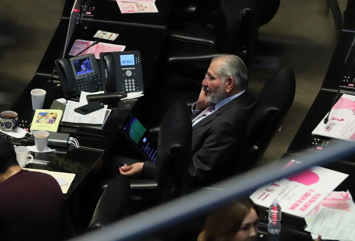 En tribuna se desarrollaba la intervención de finanzas públicas del país. | Octavio Hoyos