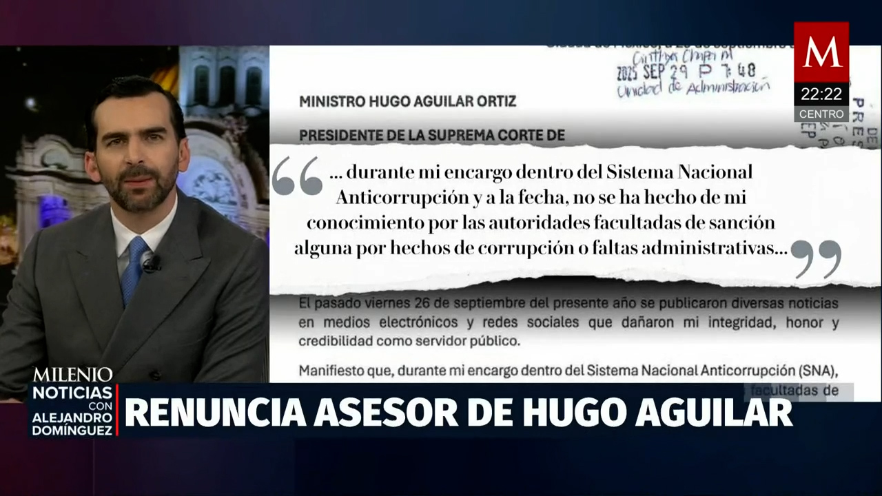 Asesor de Hugo Aguilar Ortiz renuncia tras presunta investigación por corrupción