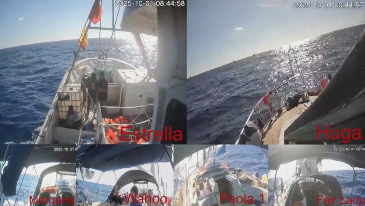El Ejército israelí intervino las comunicaciones de la flotilla, incluidas las cámaras. | Reuters