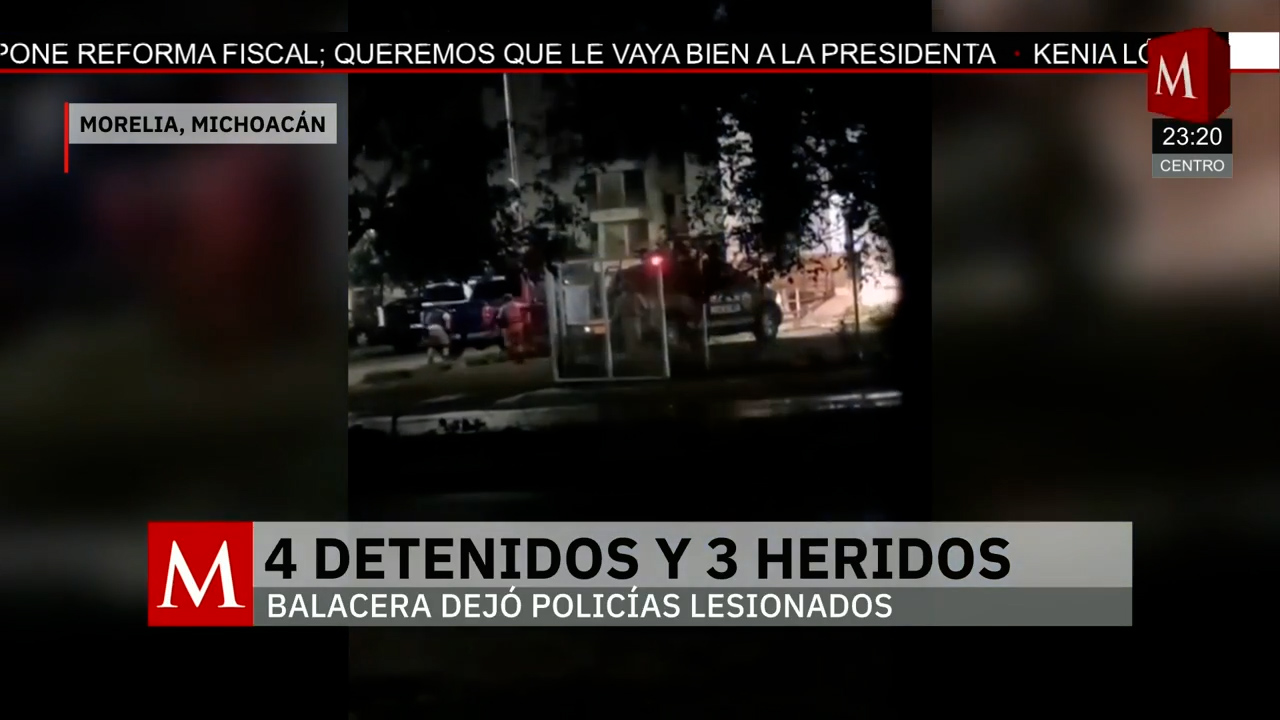 Enfrentamiento en Morelia deja policías heridos y detenciones tras decomiso de armas