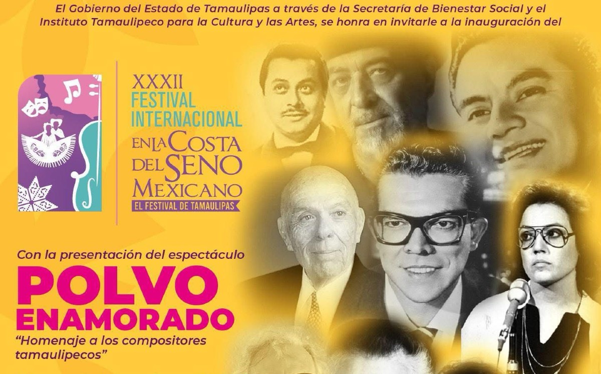 Espectáculo inaugural “Polvo Enamorado”, un homenaje a los compositores tamaulipecos. | Tampico Gob (Facebook)
