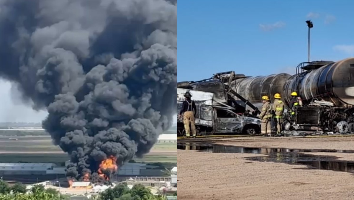Explota pipa en Los Mochis. | Foto: Especial