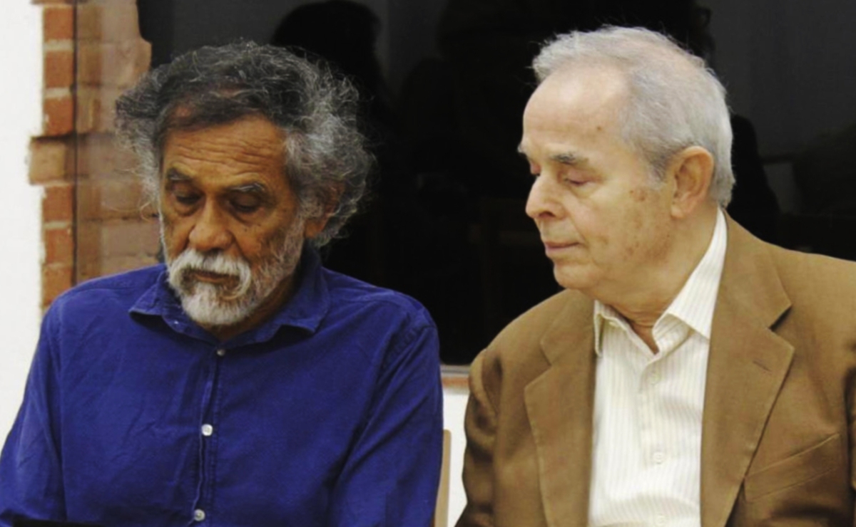 Francisco Toledo y Armando Colina. (Cortesía)