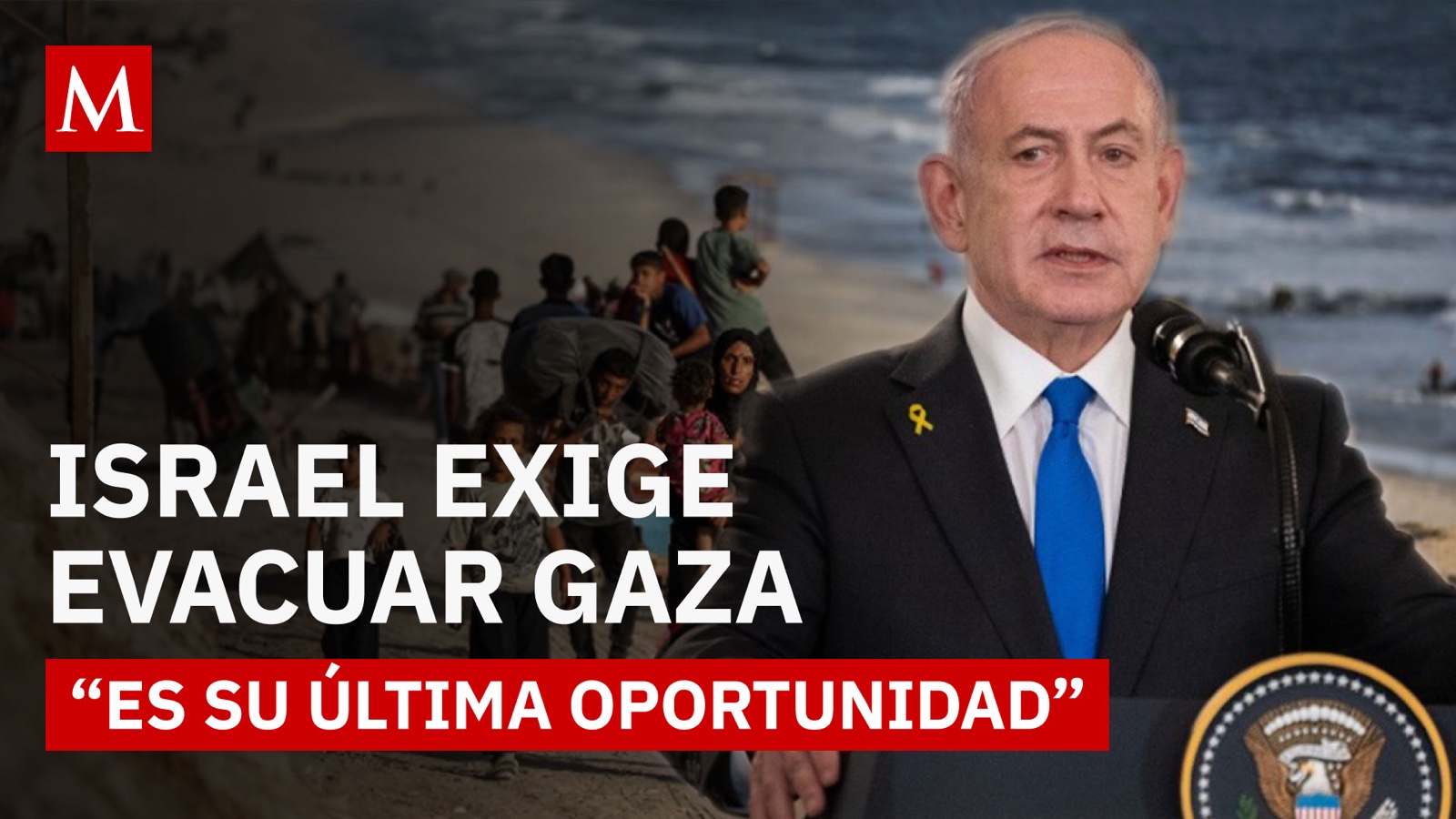 Israel advierte a palestinos: quienes se queden en Gaza serán considerados aliados de Hamás