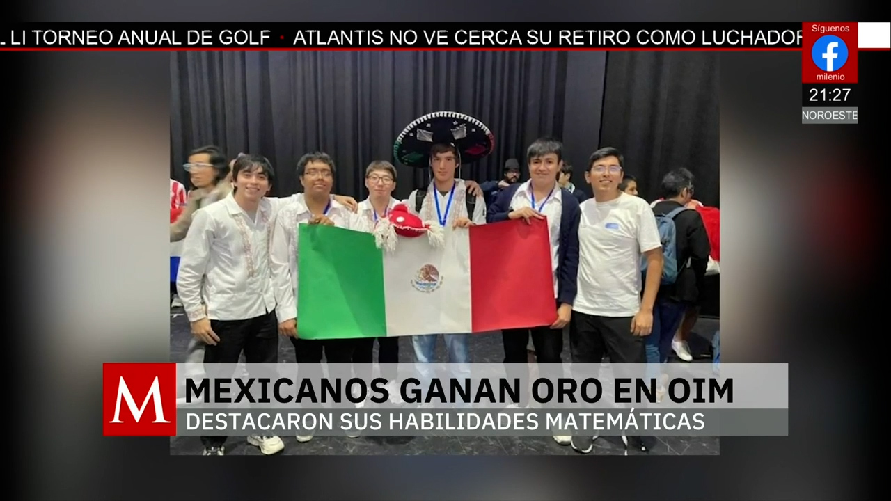 México gana oro y plata en Olimpiada Iberoamericana de Matemáticas 2025