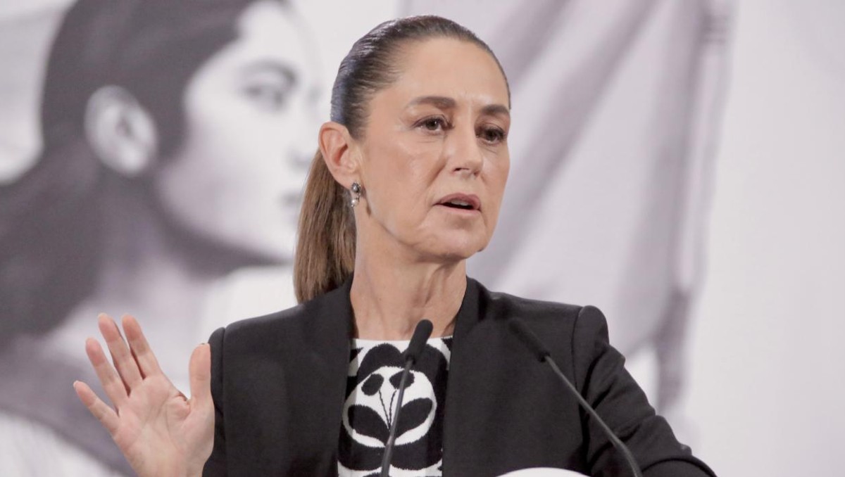 La presidenta Claudia Sheinbaum durante su conferencia de prensa matutina hoy dos de octubre. | Foto: Ariel Ojeda