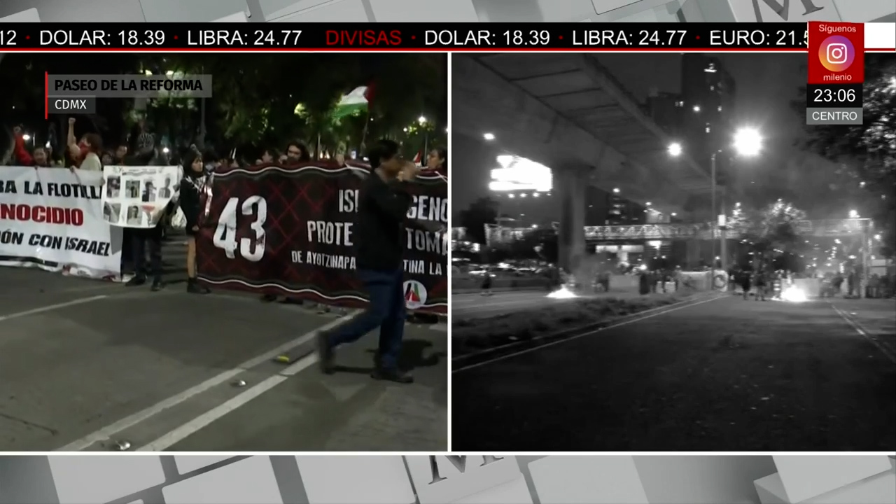 Protestas en México piden al gobierno romper relaciones con Israel por Palestina