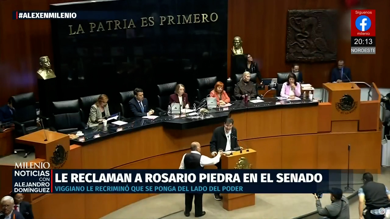 Rosario Piedra Ibarra recibe críticas en Senado por Ley de Amparo y Noroña la defiende