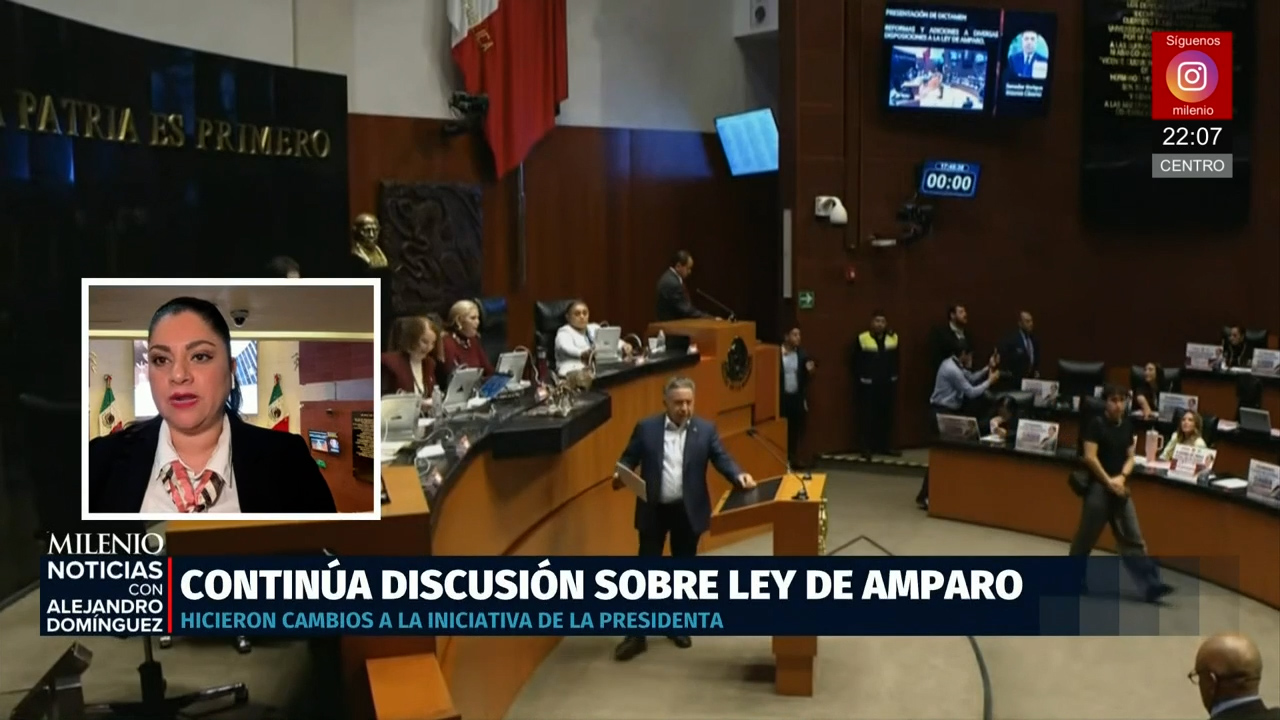 Senado discute reforma a la Ley de Amparo de Claudia Sheinbaum con oposición en contra