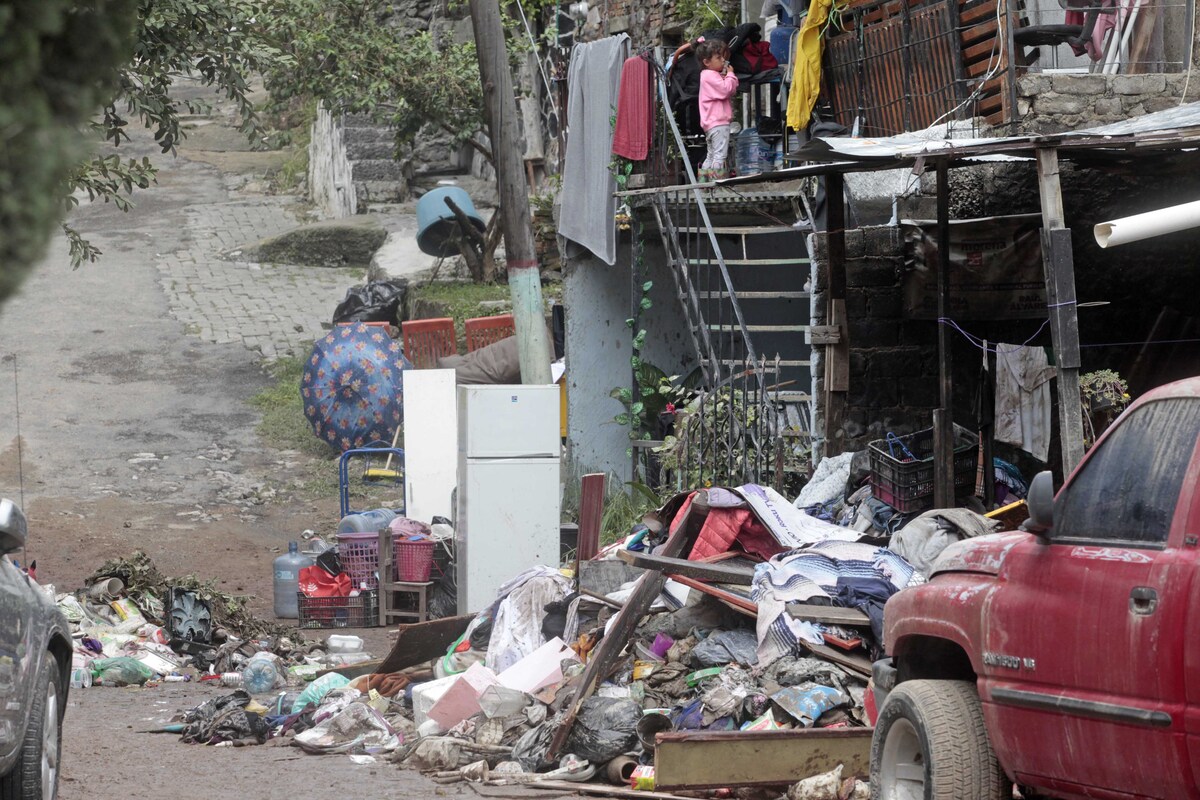 Vecinos de La Martinica padecen por las inundaciones. (Fernando Carranza)