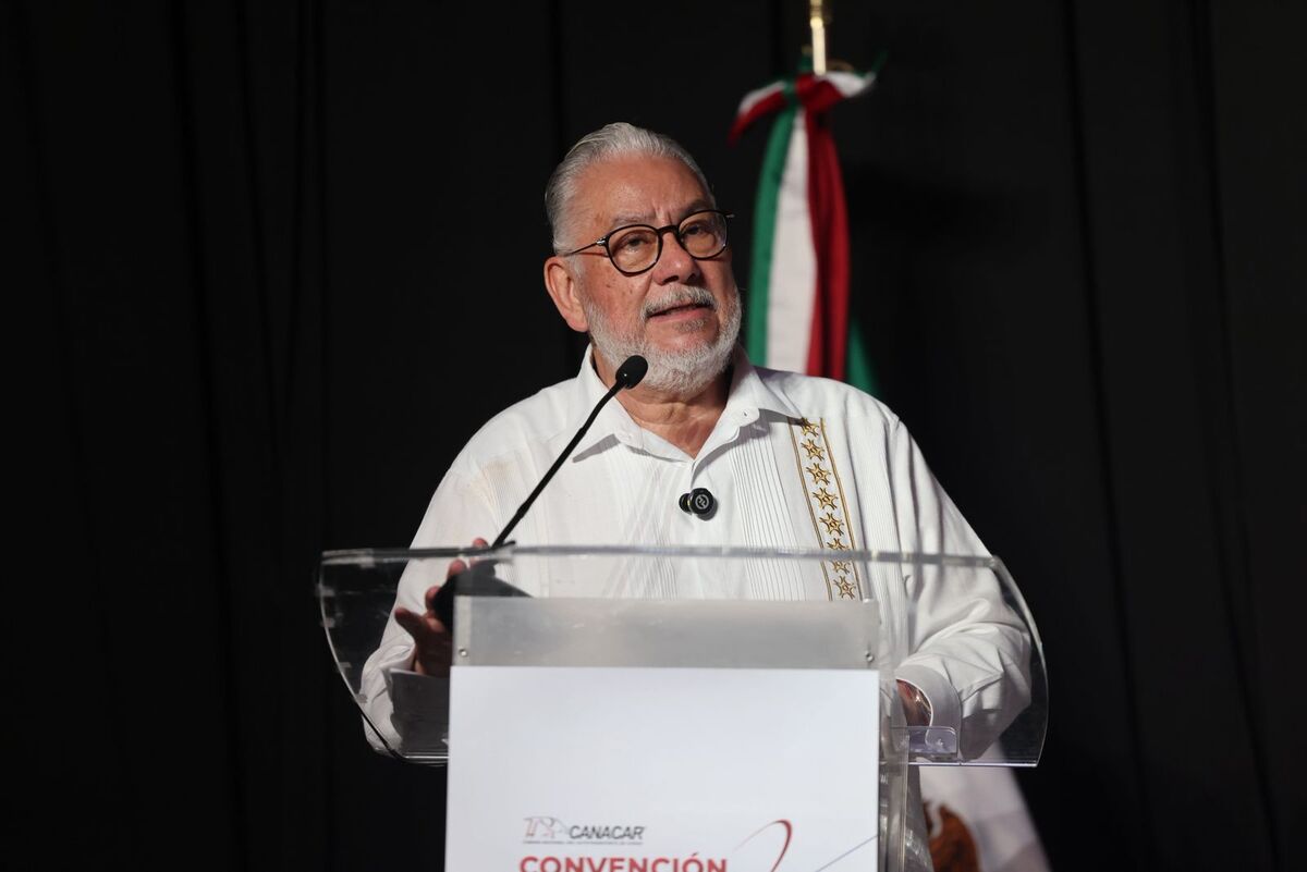 Alejandro Malagón, presidente de la Confederación de Cámaras Industriales (Concamin),  durante conferencia de prensa. | Especial