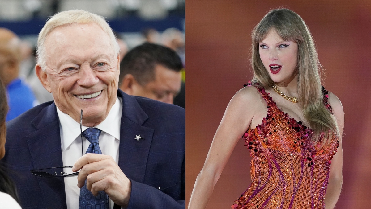 Jerry Jones dijo que es el fan más grande de Taylor Swift (Reuters/AP)