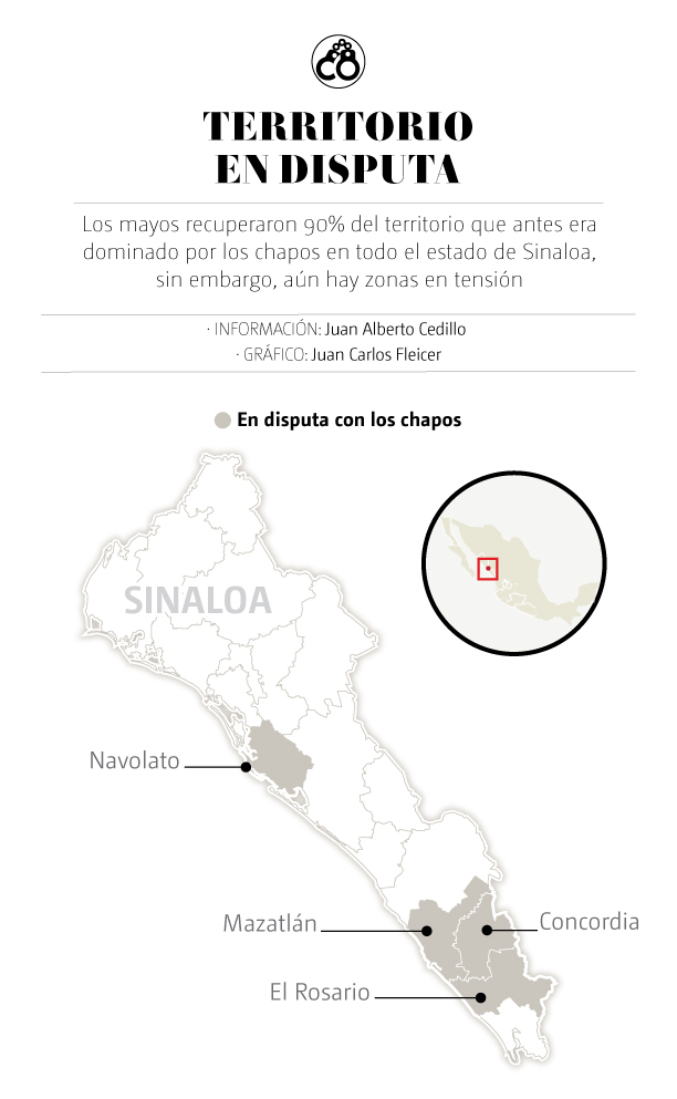 Territorios en disputa en la 'narcoguerra' en Culiacán