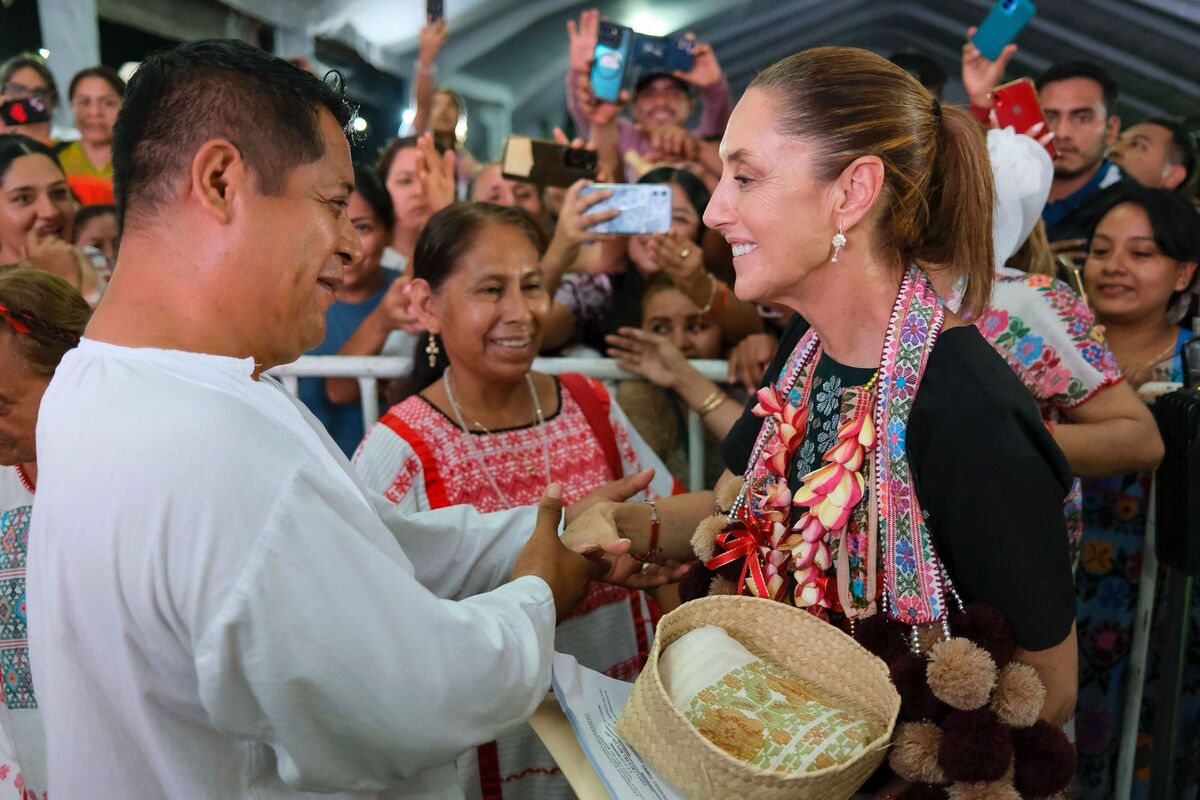 Claudia Sheinbaum encabezó el evento del Plan de Justicia para el Pueblo Amuzgo. | Cuartoscuro