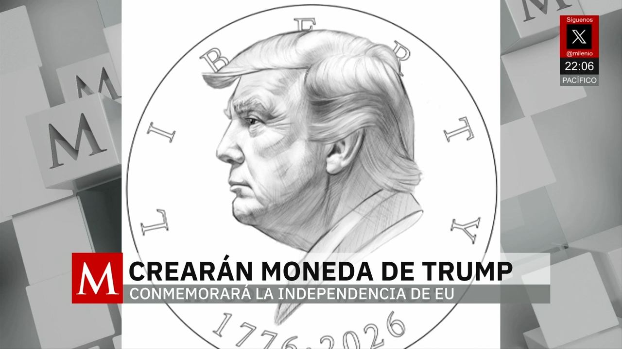 Departamento del Tesoro considera acuñar moneda con la cara de Trump