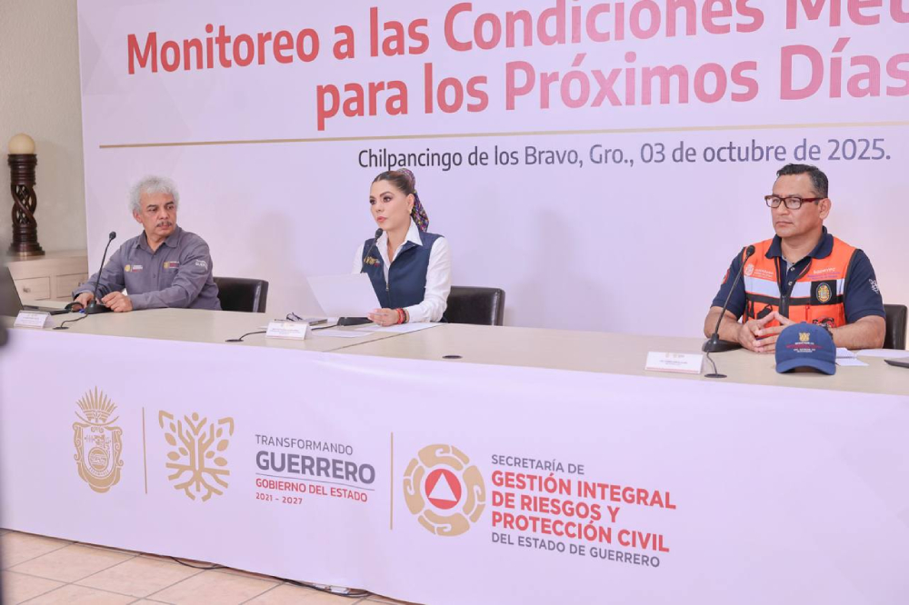 La mandataria estatal comentó que se mantiene un monitoreo permanente del sistema de baja presión