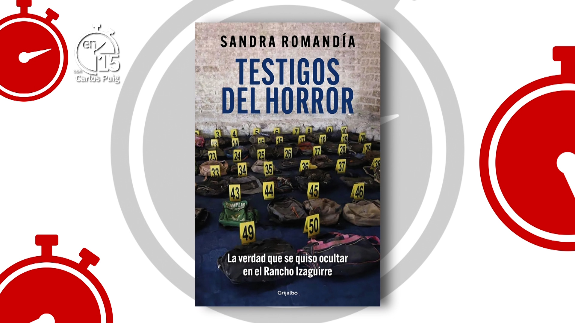 Sandra Romandía, autora de "Testigos del horror" | En 15
