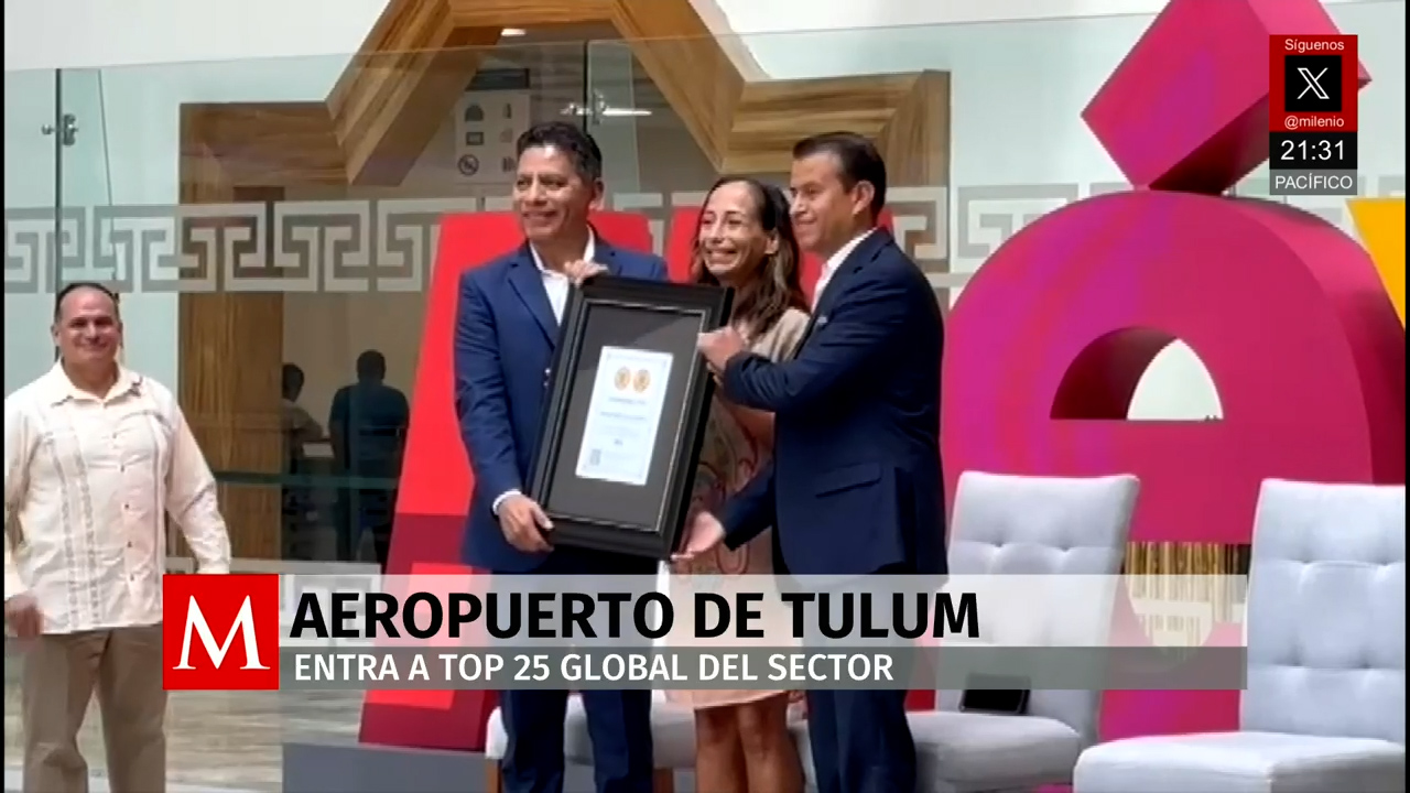 Aeropuerto de Tulum reconocido entre los 25 mejores del mundo 2025