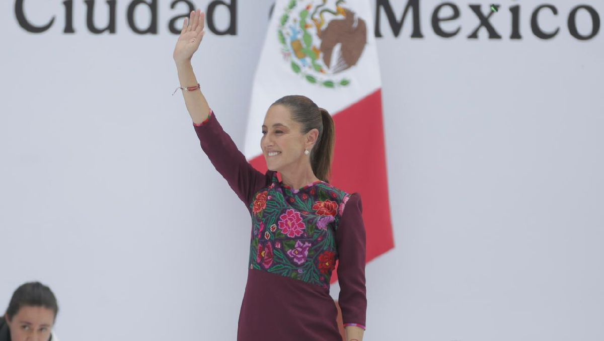 Claudia Sheinbaum destaca reducción de la pobreza en sexenio de AMLO. Foto: (Ariel Ojeda)