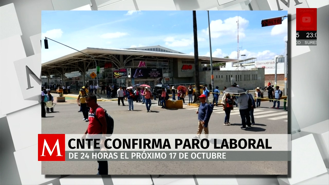 CNTE anuncia paro nacional de maestros en octubre con movilizaciones desde Oaxaca