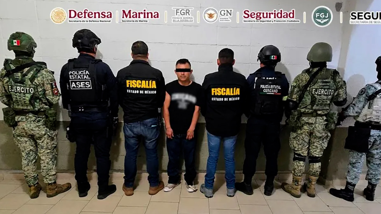 Detienen a Néstor "N", presunto líder criminal en Malinalco, Edomex