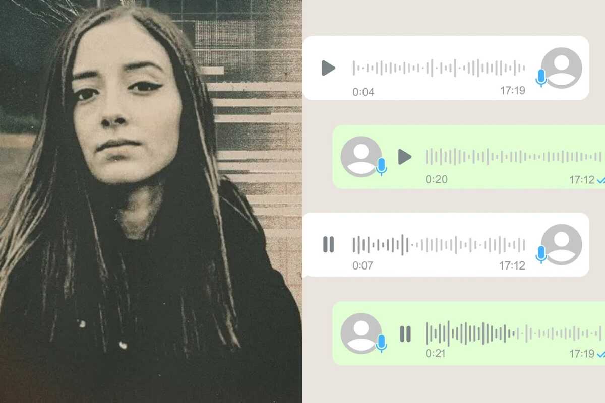 La joven le mandó una nota de voz a una amigos en la fiesta.