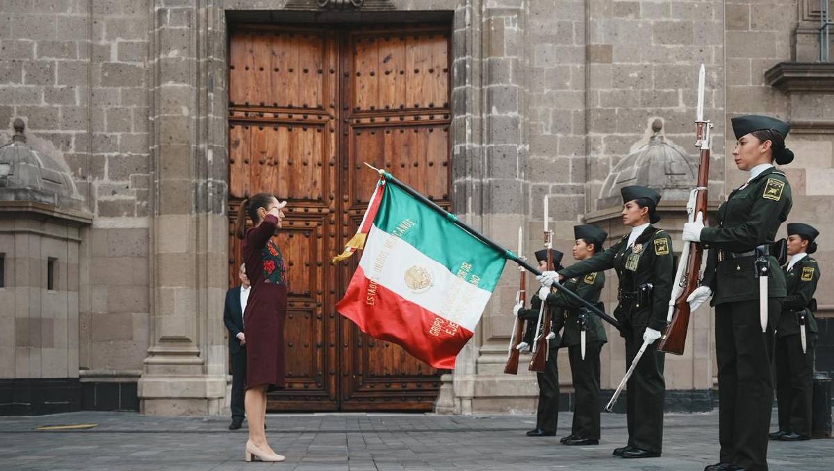 La presidente Claudia Sheinbaum encabezó el el Zócalo un mensaje por su primer año de gobierno (Especial)