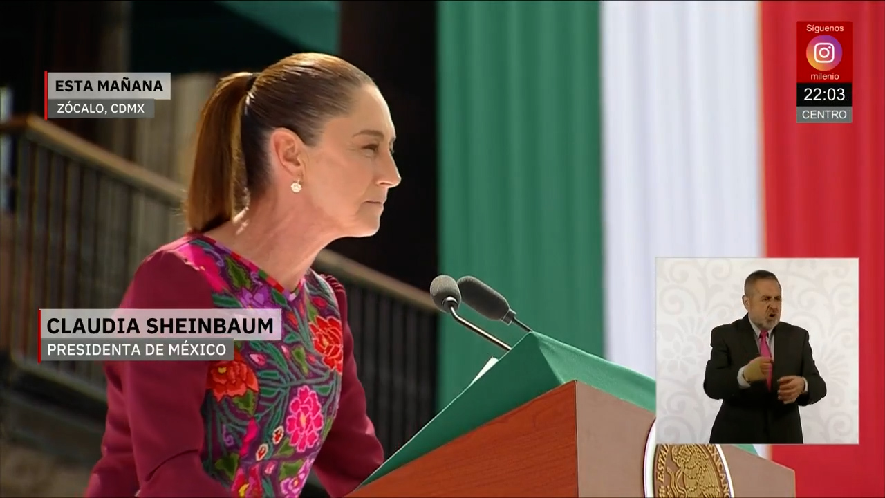 Unidad y fuerza de la 4T se reflejan en el Zócalo con el mensaje de Sheinbaum