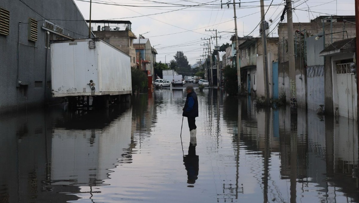 Calles de la CdMx se inundaron como consecuencia de las intensas lluvias. | Foto: Especial